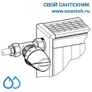 10444 Honeywell T2001W0 Thera-4 Design Термоголовка компактная для радиаторных клапанов, +6...+28°C, М30 x 1,5, с нулевой отметкой (0°C)
