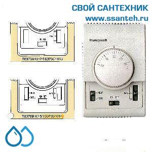 15748 HONEYWELL T6373B1064 Термостат для фэн-койлов 3-х ск., 10-30С, 230В, антисипатор, нагрев/охлаждение